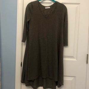 Green Lush high low dress